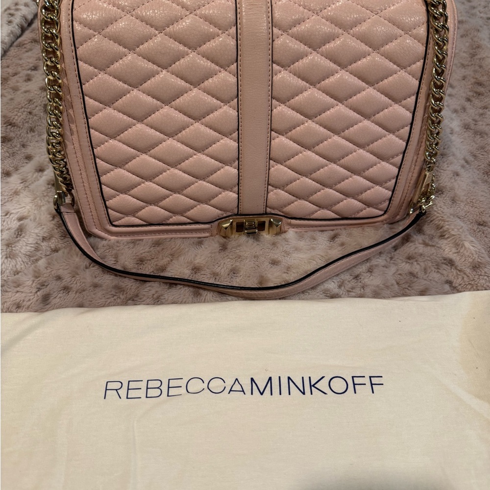 Rebecca Minkoff Pink Quilted Crossbody Bag